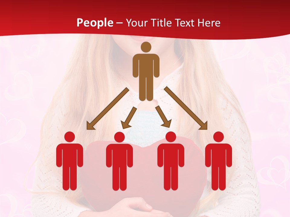 Greeting Blond Love PowerPoint Template