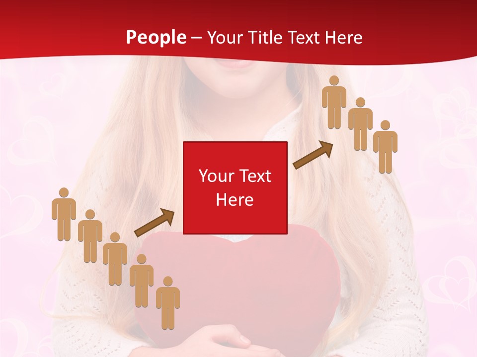 Greeting Blond Love PowerPoint Template