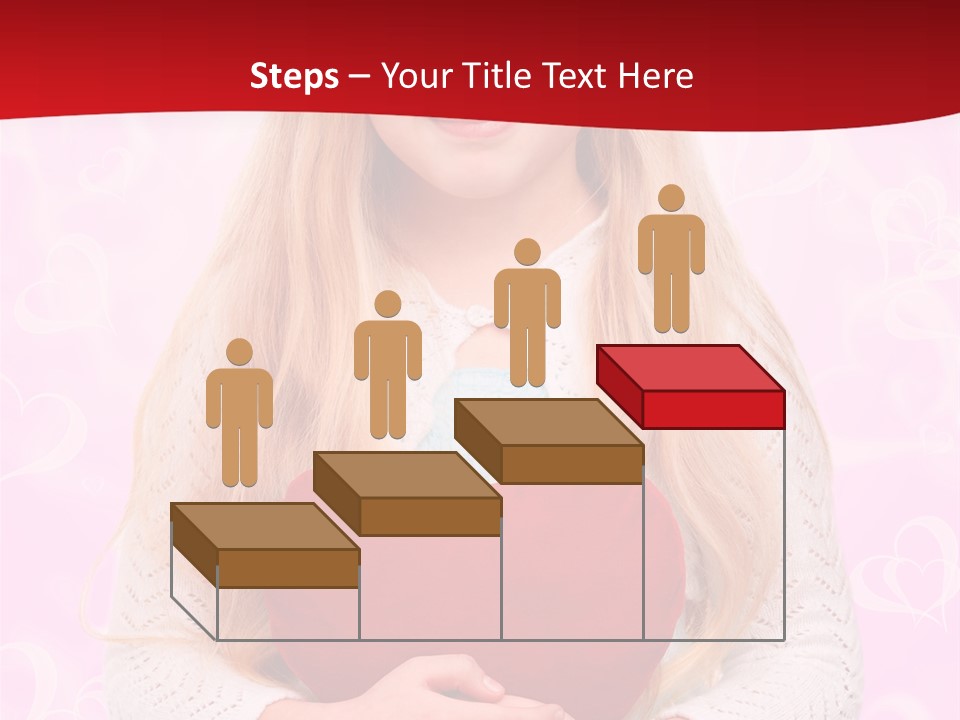 Greeting Blond Love PowerPoint Template