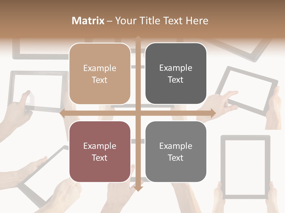 Business Hand Display PowerPoint Template