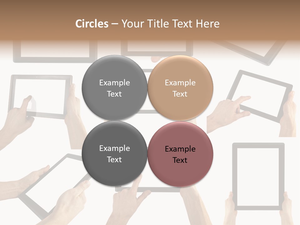 Business Hand Display PowerPoint Template
