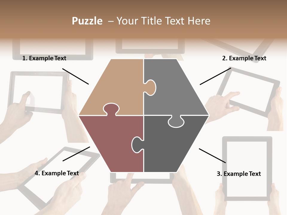 Business Hand Display PowerPoint Template