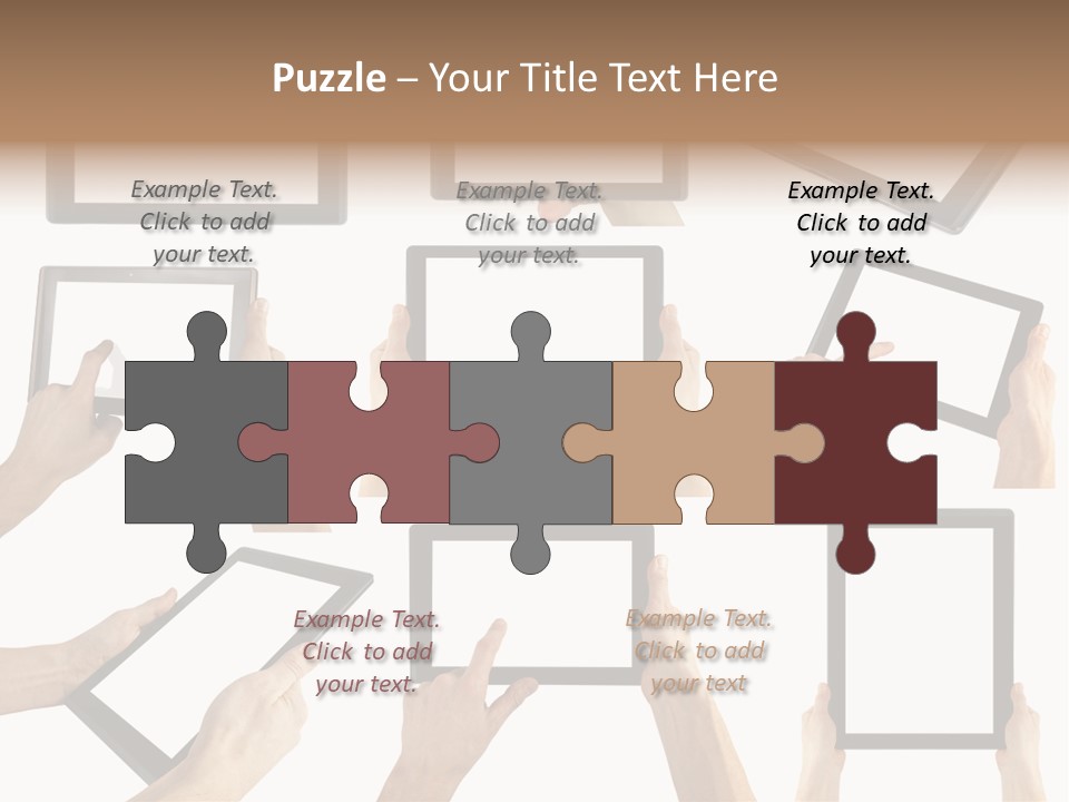 Business Hand Display PowerPoint Template