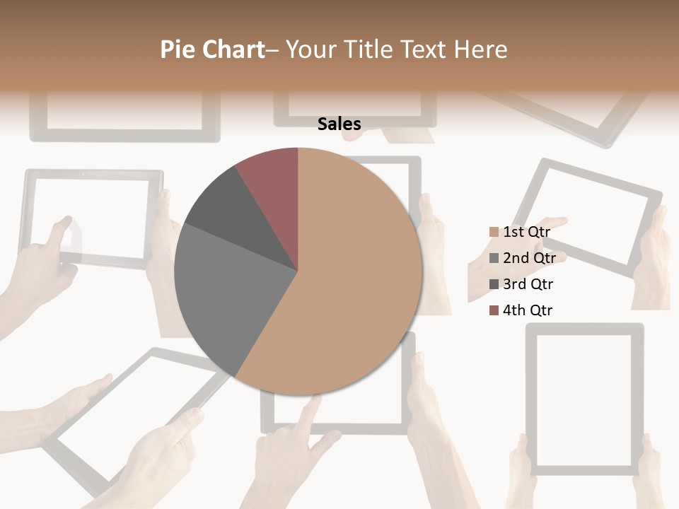 Business Hand Display PowerPoint Template
