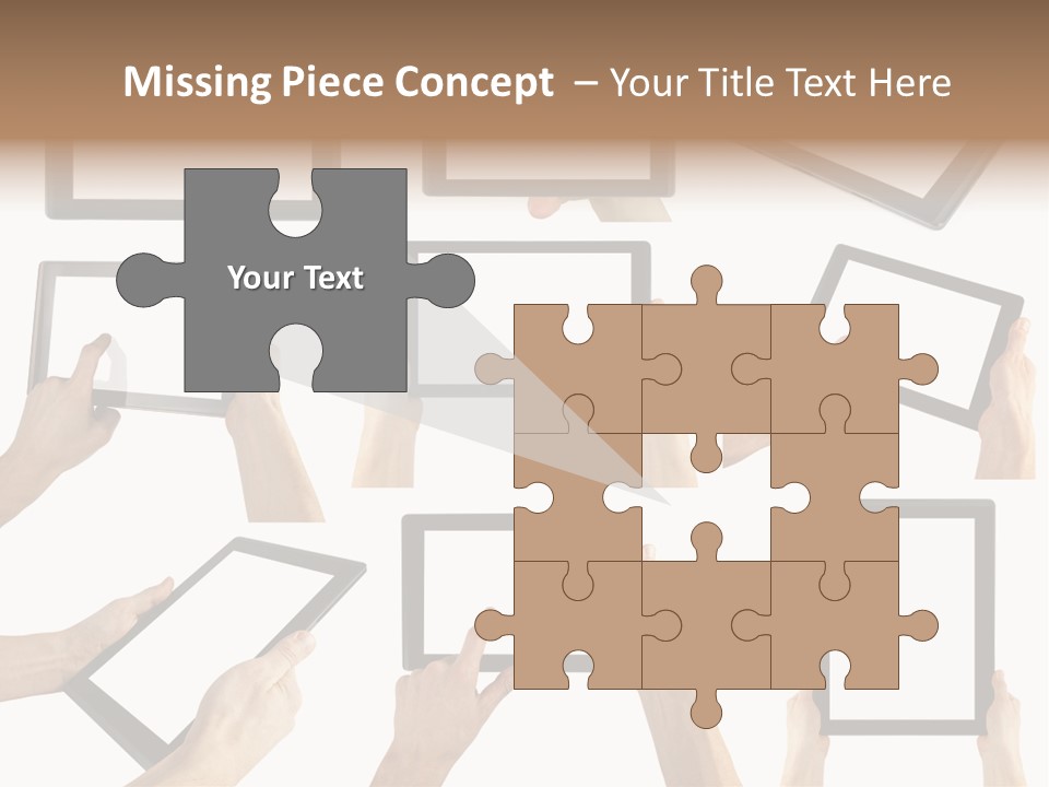 Business Hand Display PowerPoint Template