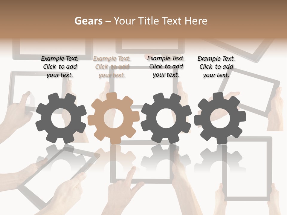 Business Hand Display PowerPoint Template