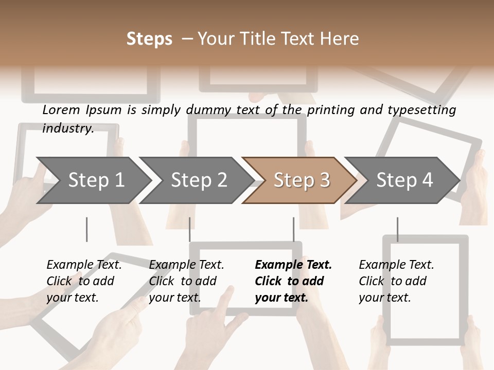 Business Hand Display PowerPoint Template