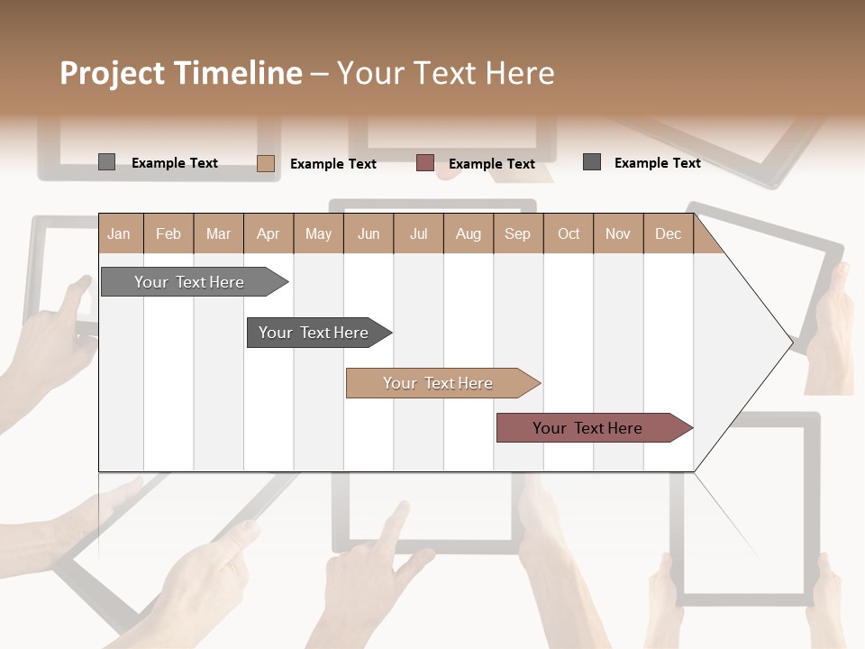 Business Hand Display PowerPoint Template