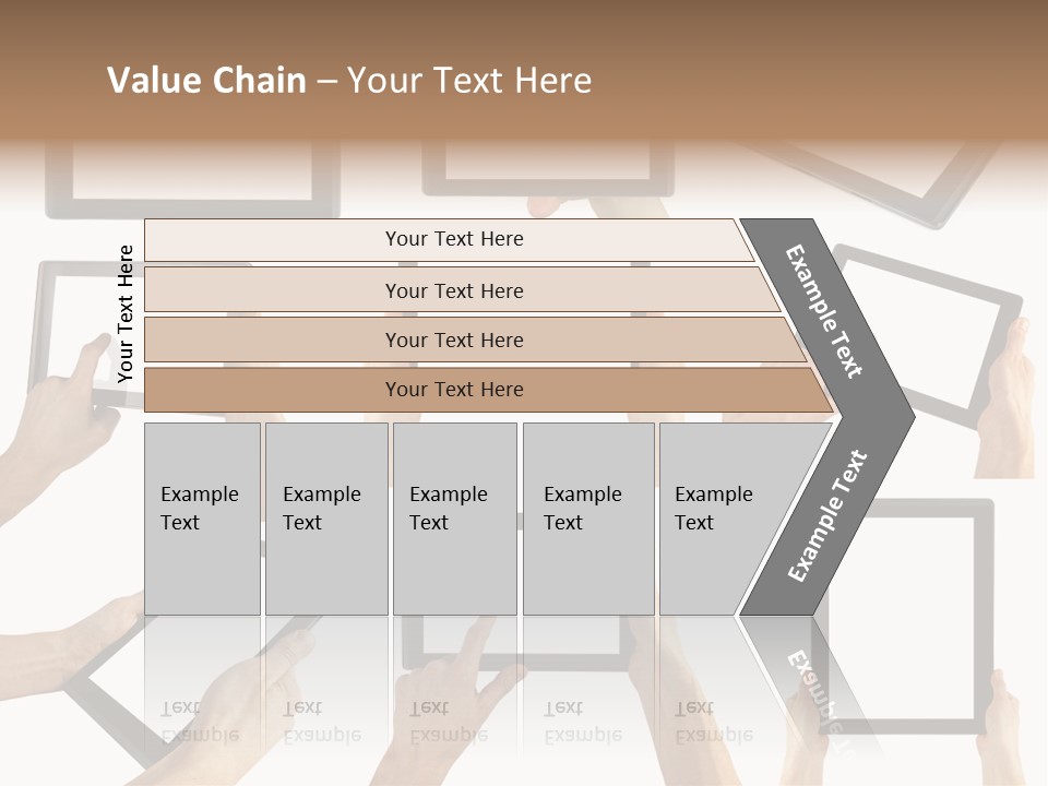 Business Hand Display PowerPoint Template