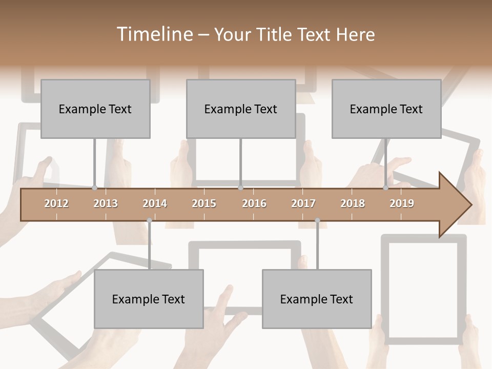 Business Hand Display PowerPoint Template