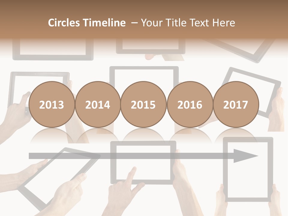 Business Hand Display PowerPoint Template