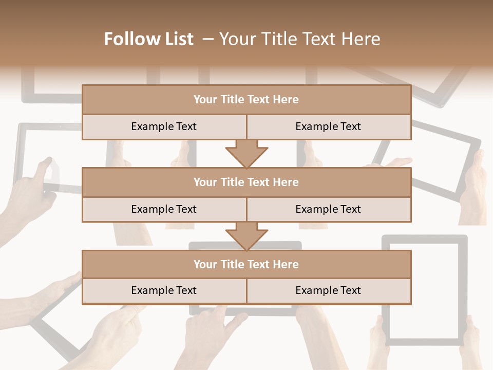 Business Hand Display PowerPoint Template