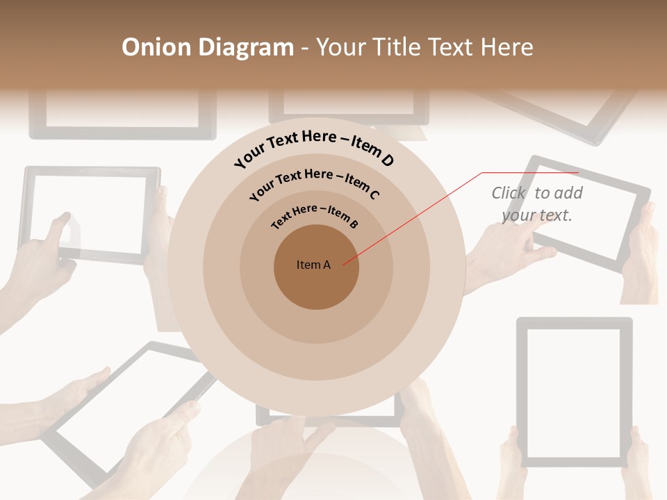Business Hand Display PowerPoint Template