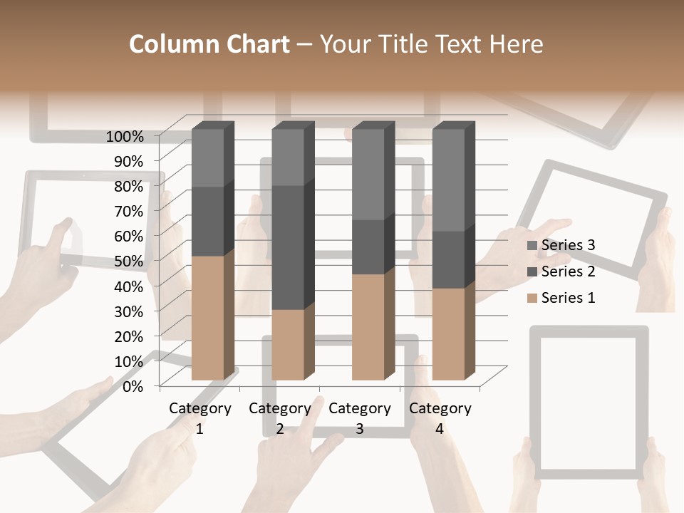 Business Hand Display PowerPoint Template