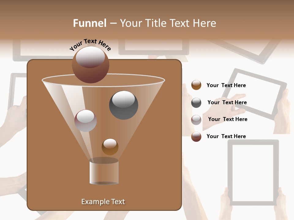 Business Hand Display PowerPoint Template