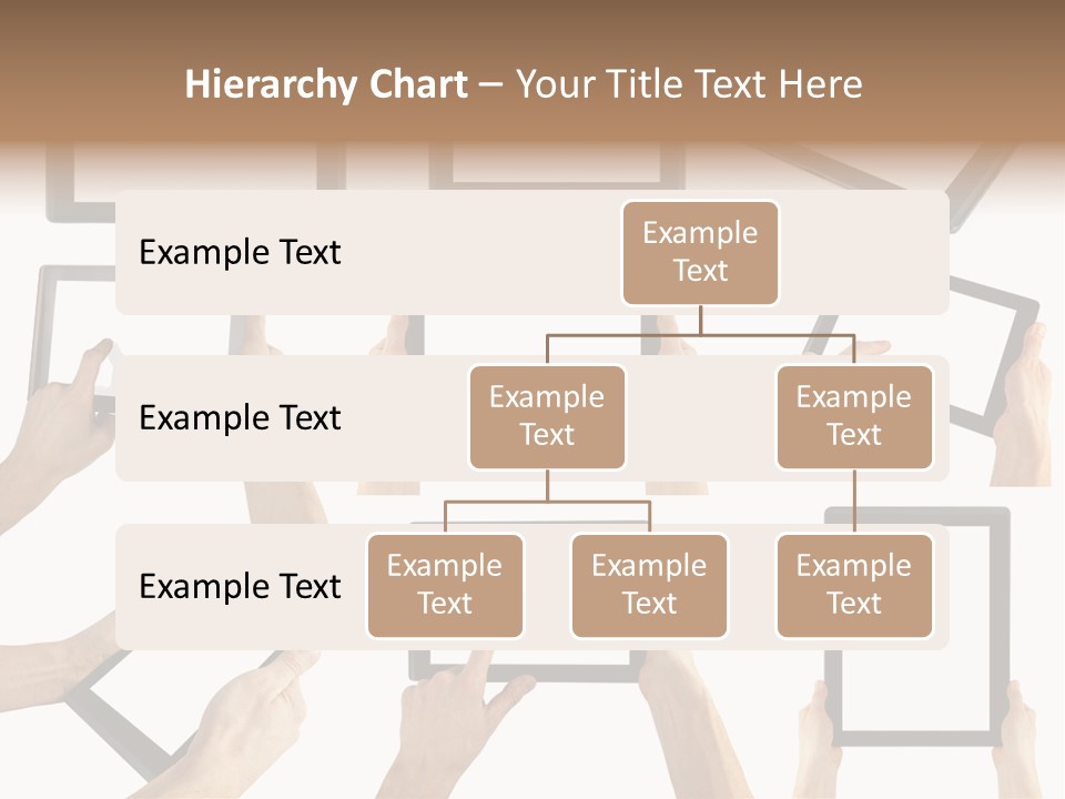 Business Hand Display PowerPoint Template