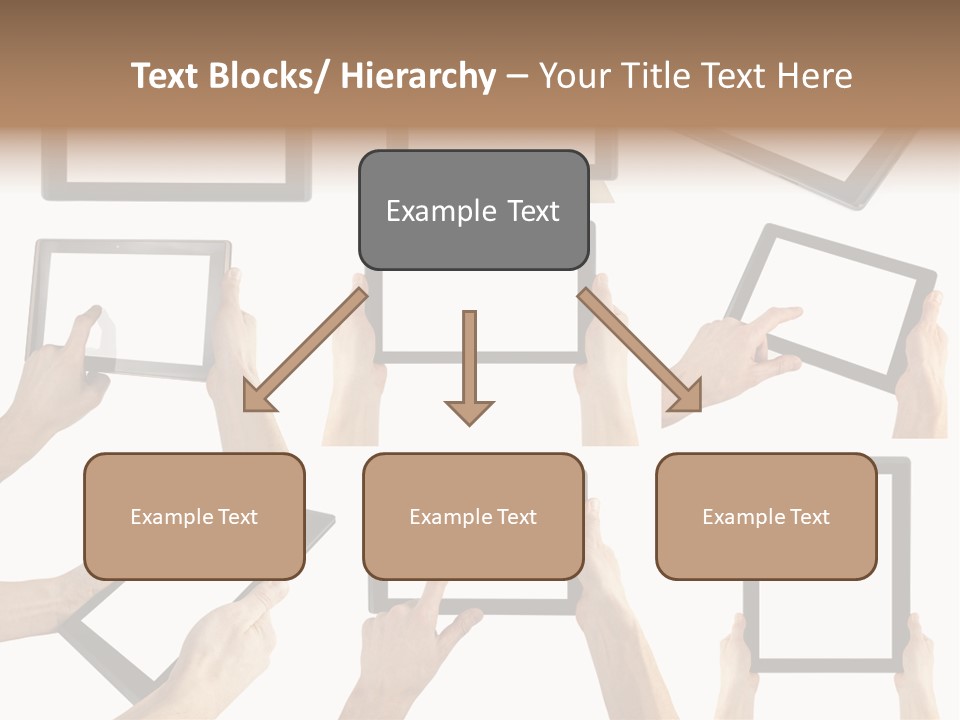 Business Hand Display PowerPoint Template