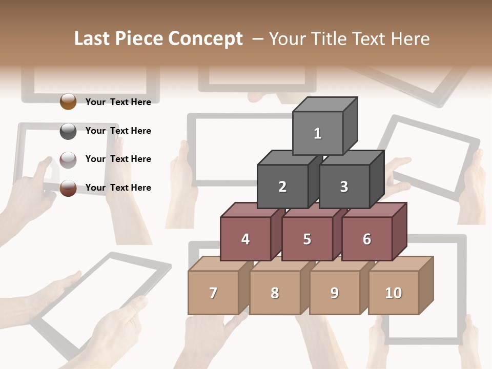 Business Hand Display PowerPoint Template