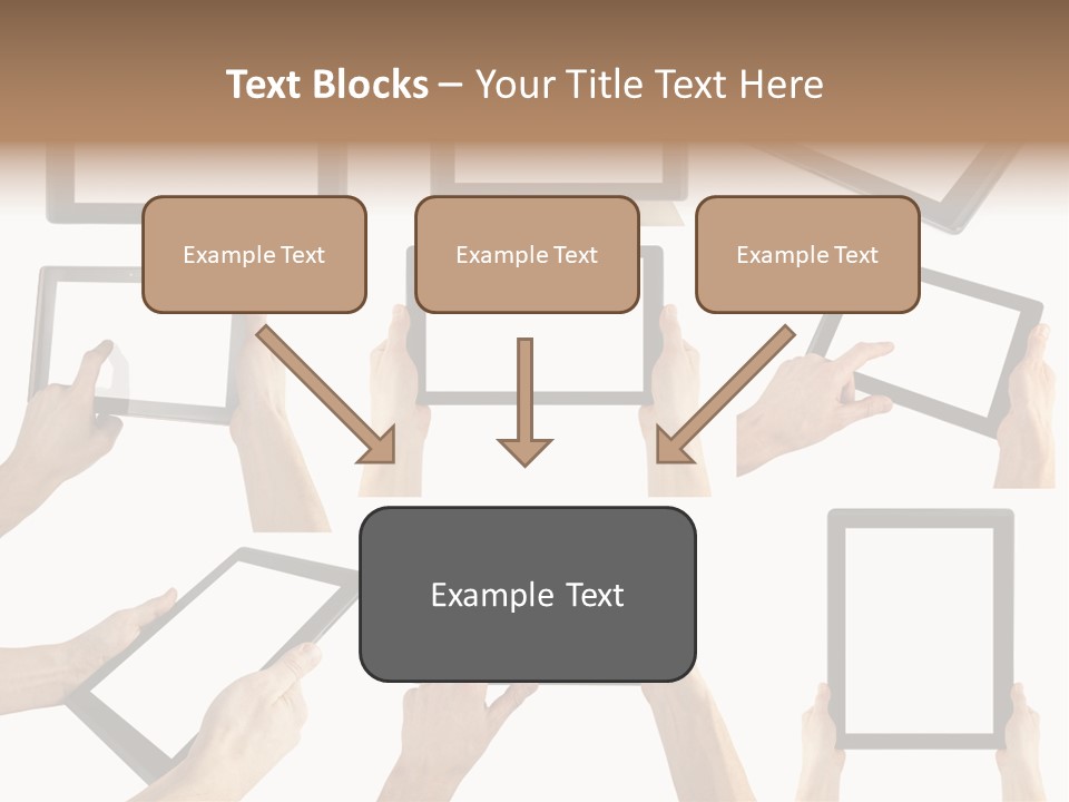 Business Hand Display PowerPoint Template