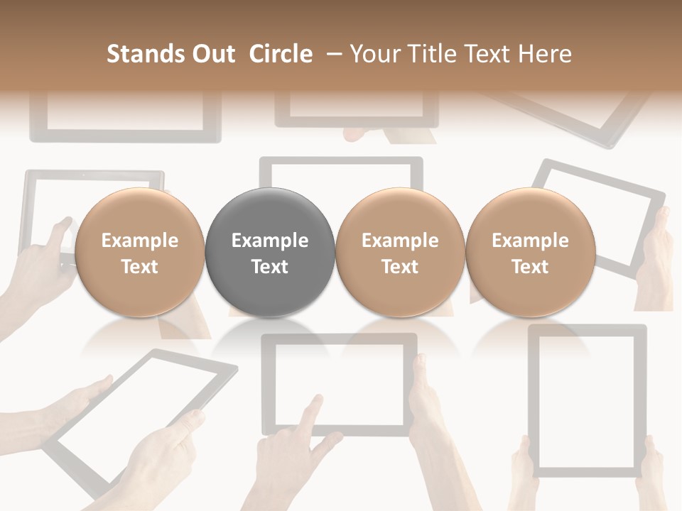 Business Hand Display PowerPoint Template