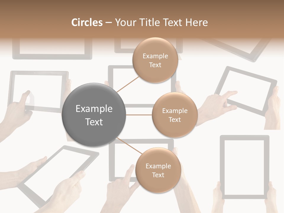 Business Hand Display PowerPoint Template
