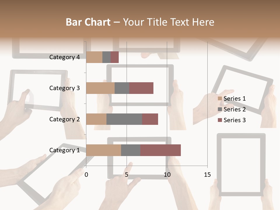 Business Hand Display PowerPoint Template