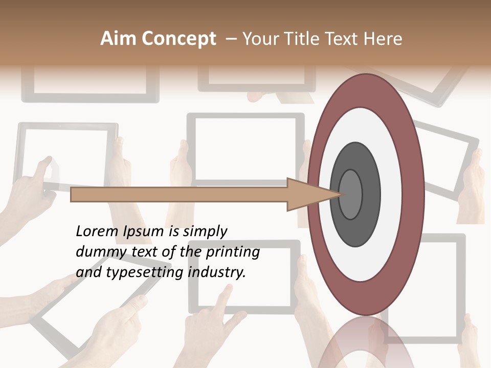 Business Hand Display PowerPoint Template
