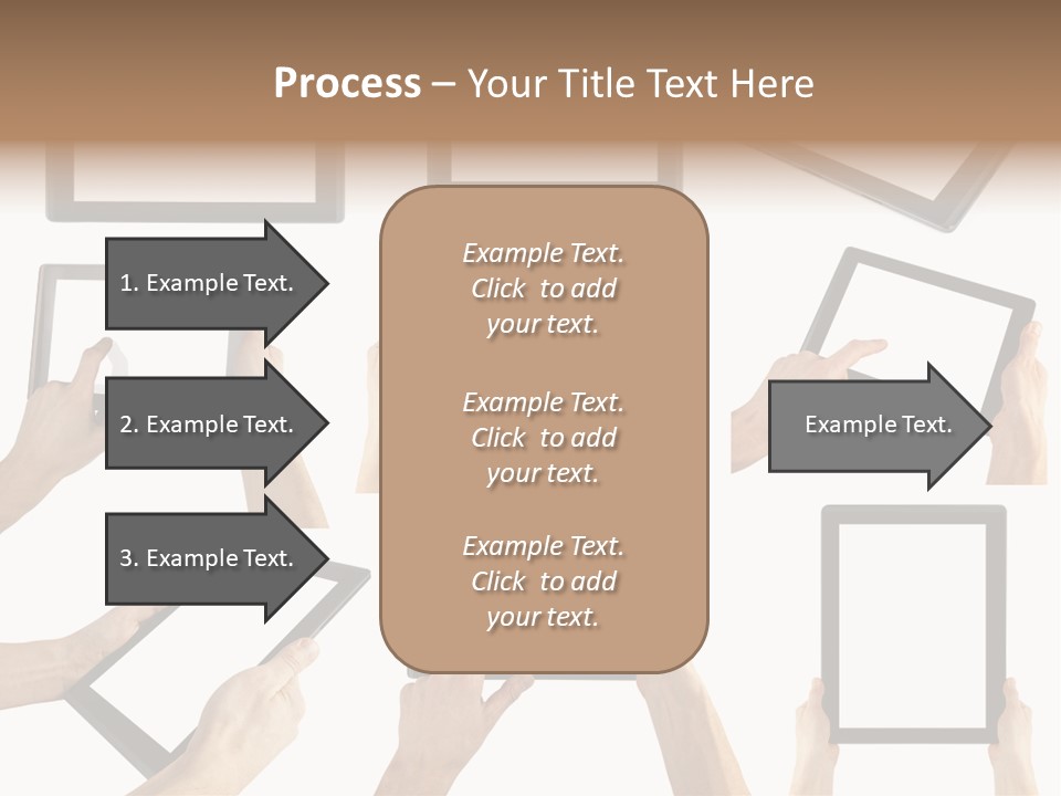 Business Hand Display PowerPoint Template