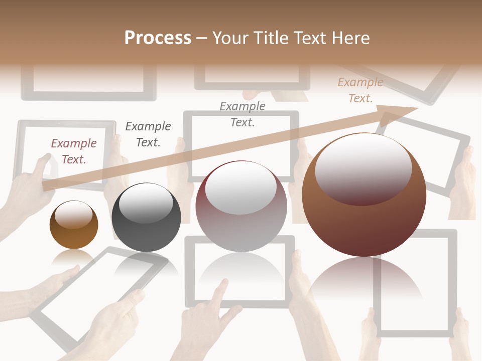 Business Hand Display PowerPoint Template
