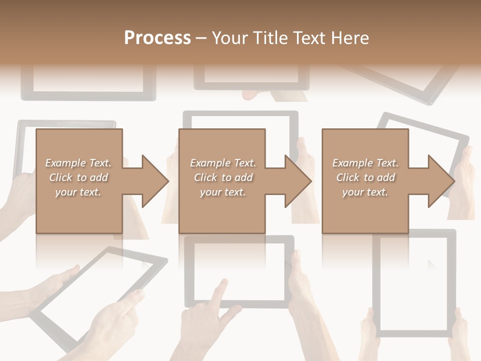 Business Hand Display PowerPoint Template