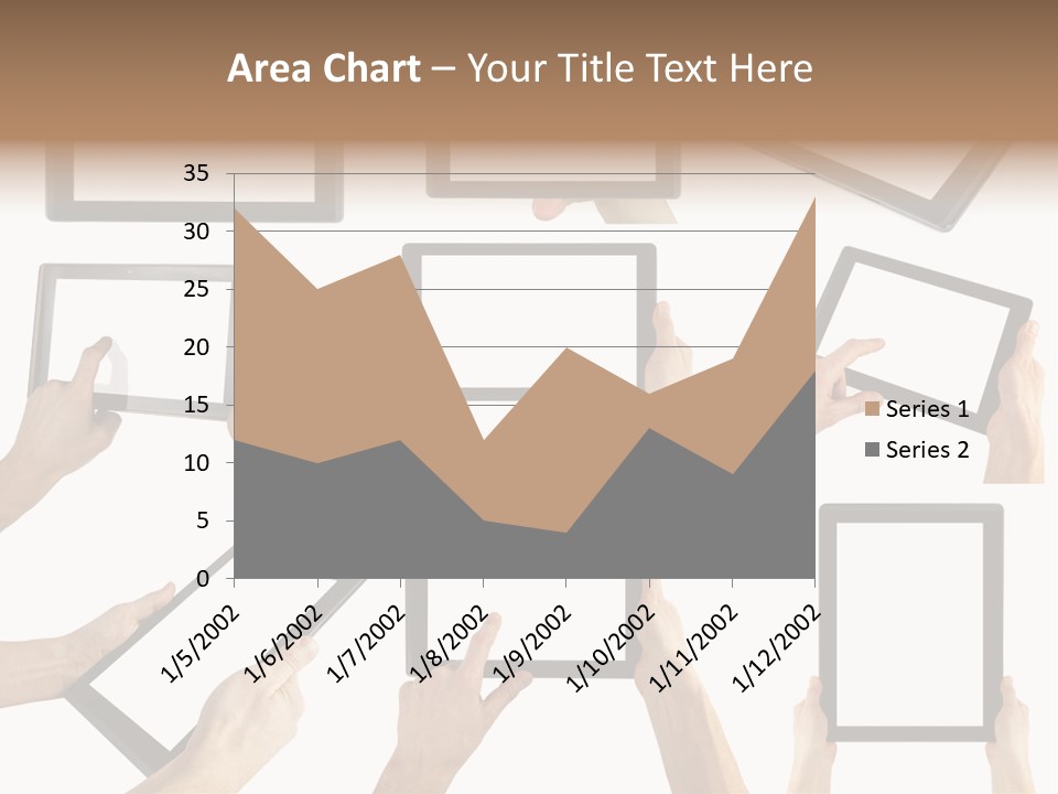Business Hand Display PowerPoint Template