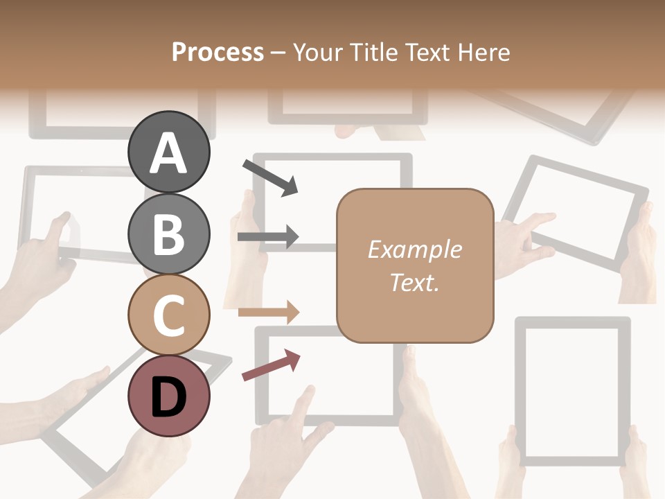 Business Hand Display PowerPoint Template