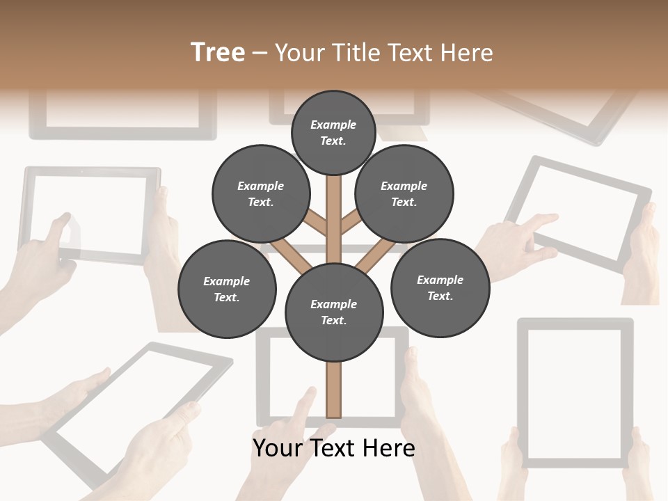 Business Hand Display PowerPoint Template