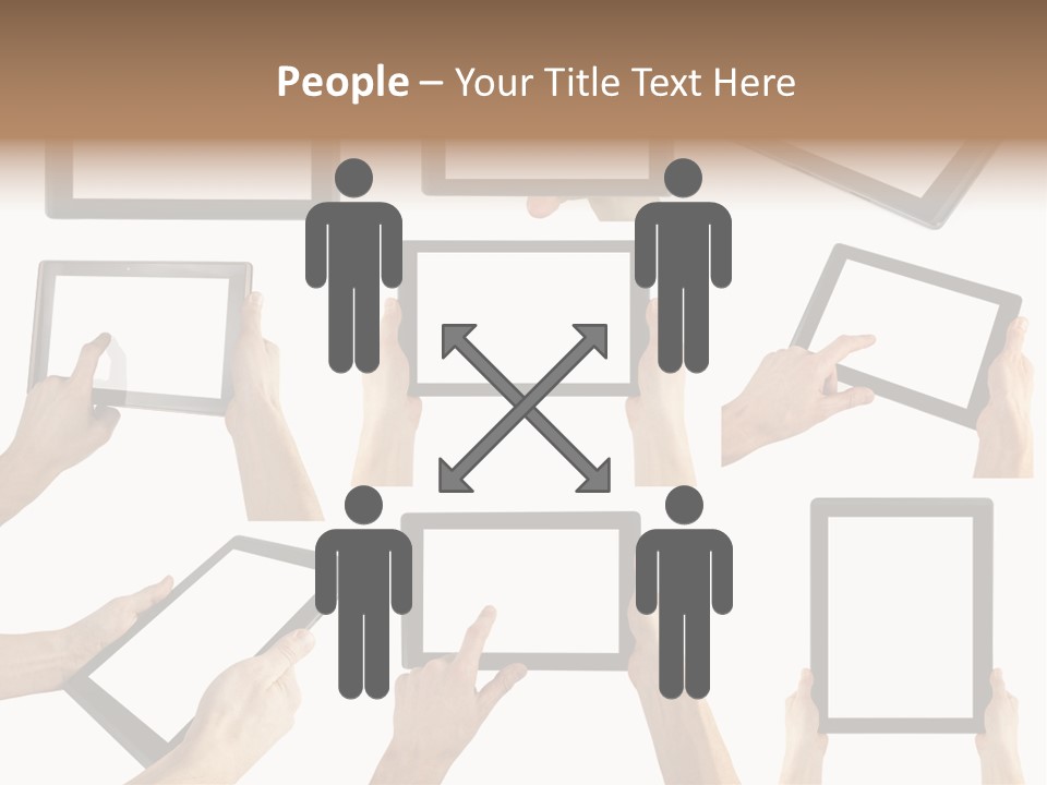 Business Hand Display PowerPoint Template