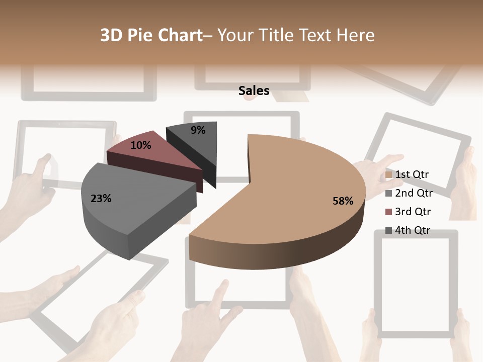 Business Hand Display PowerPoint Template