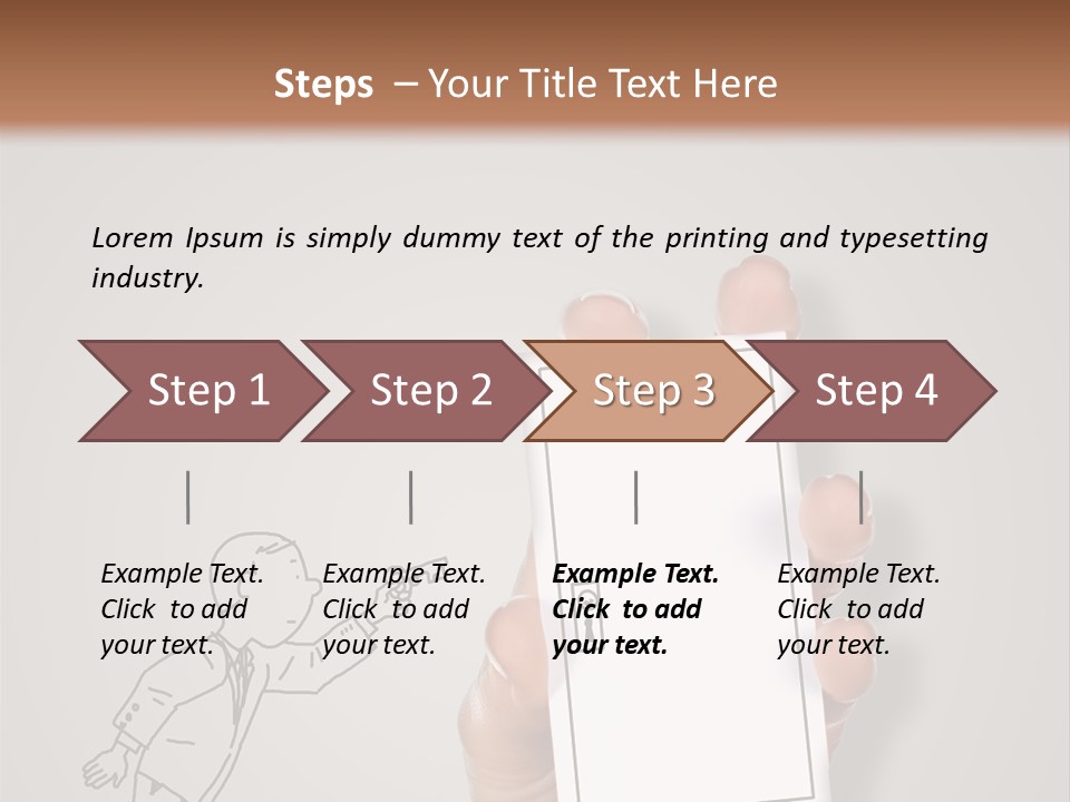 Icon Male Sale PowerPoint Template