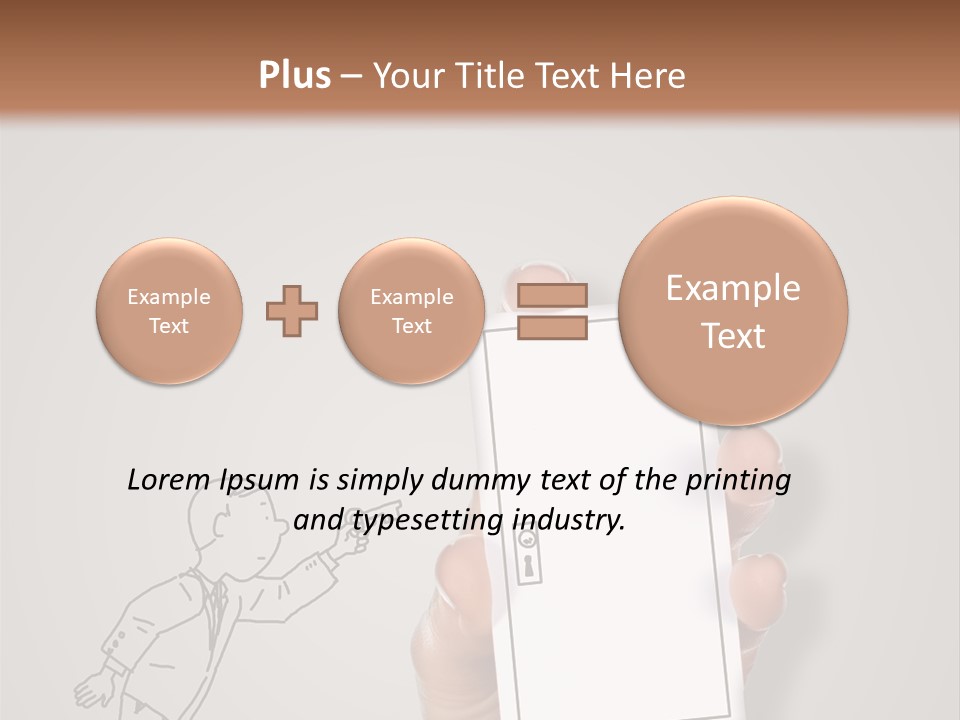 Icon Male Sale PowerPoint Template