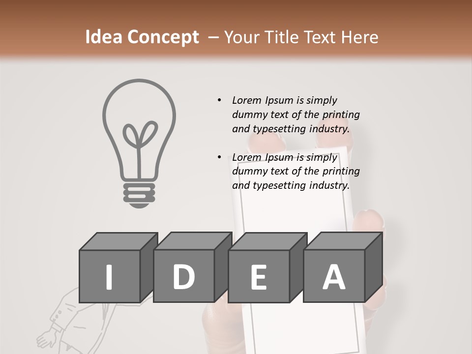 Icon Male Sale PowerPoint Template