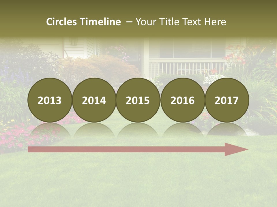 Front Flora White PowerPoint Template