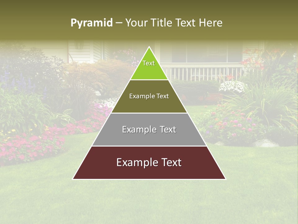 Front Flora White PowerPoint Template