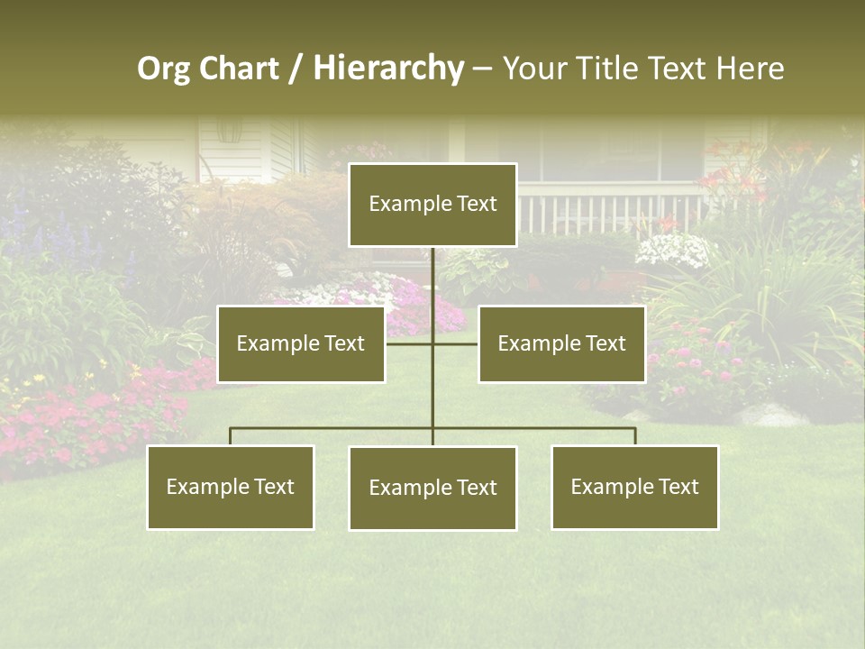 Front Flora White PowerPoint Template