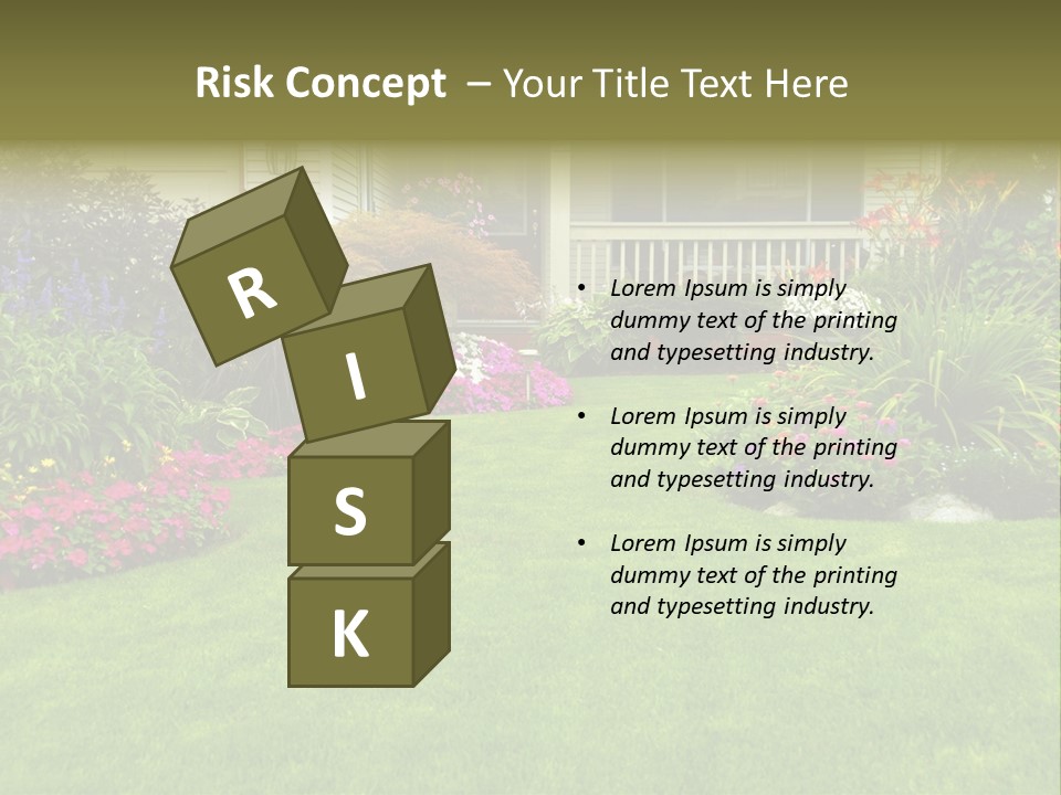 Front Flora White PowerPoint Template