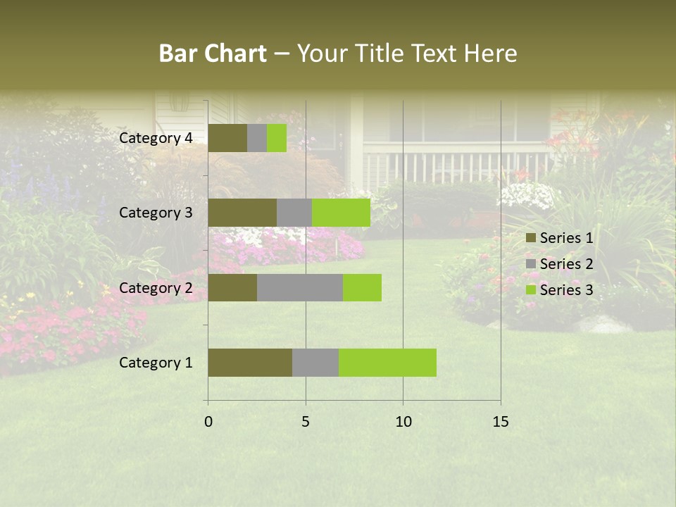 Front Flora White PowerPoint Template