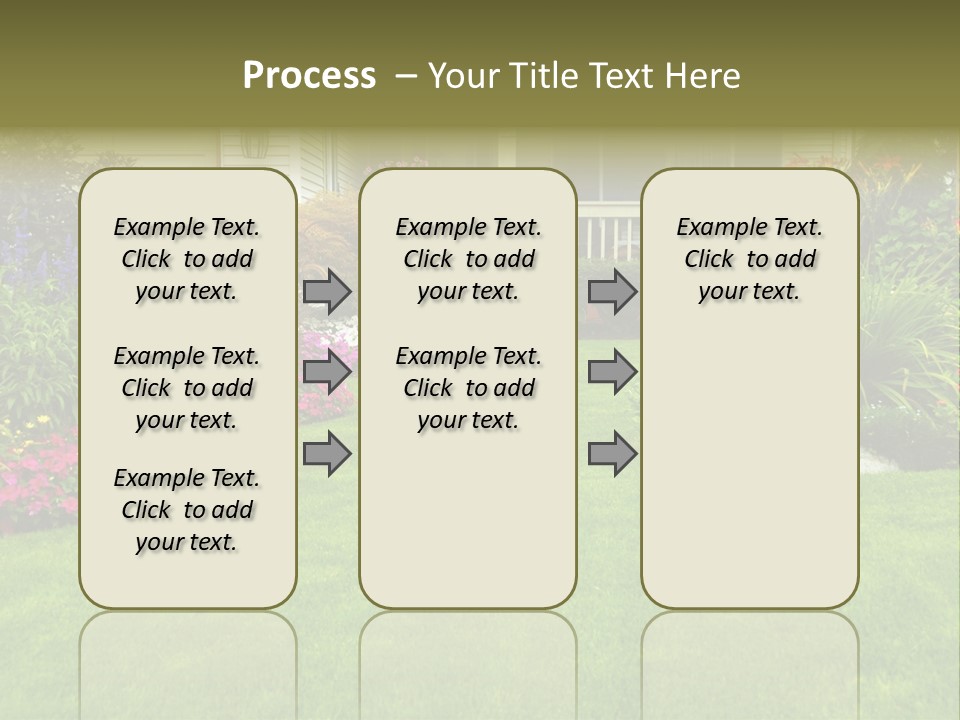 Front Flora White PowerPoint Template
