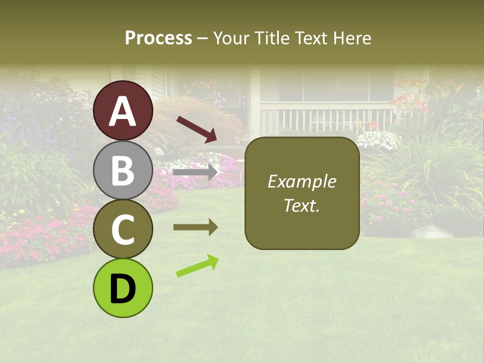 Front Flora White PowerPoint Template