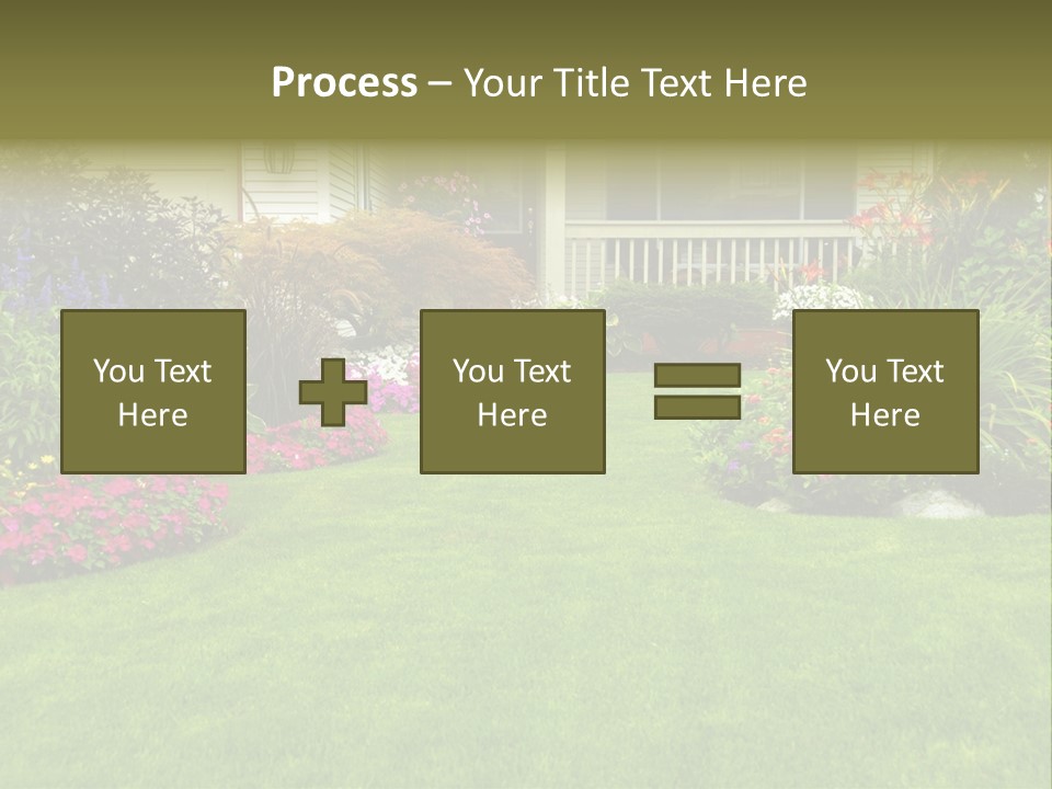 Front Flora White PowerPoint Template