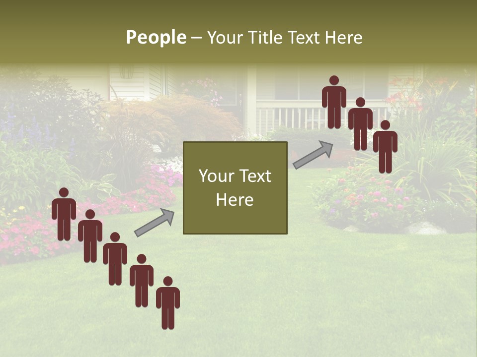 Front Flora White PowerPoint Template