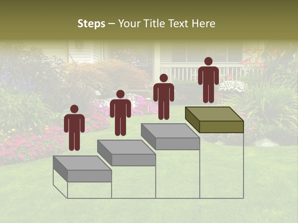 Front Flora White PowerPoint Template