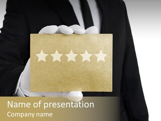 Waiter Quality Top PowerPoint Template