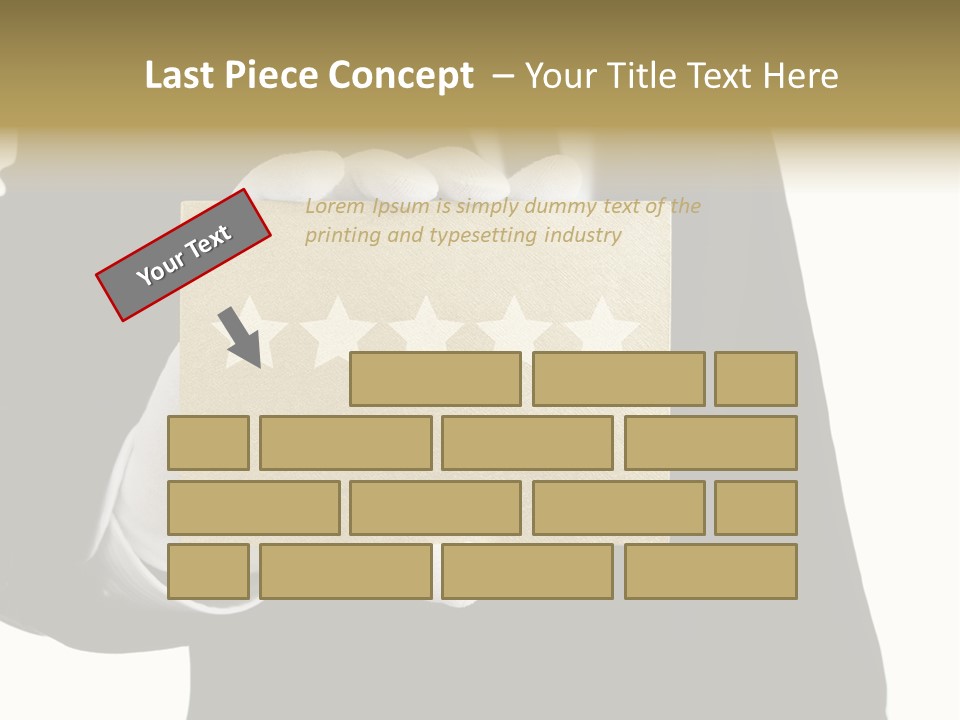 Waiter Quality Top PowerPoint Template